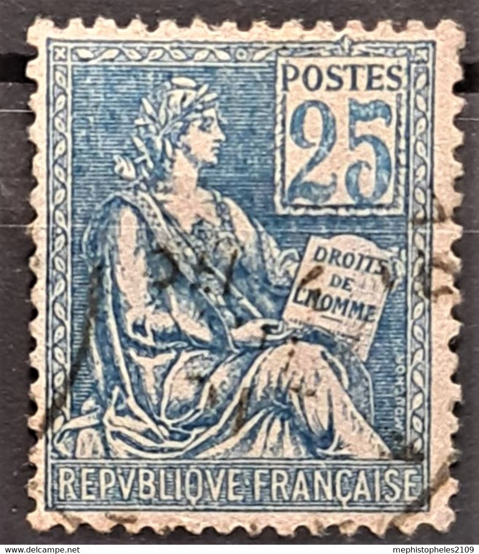 FRANCE 1900/01 - Canceled - YT 114 - 25c - 1900-02 Mouchon