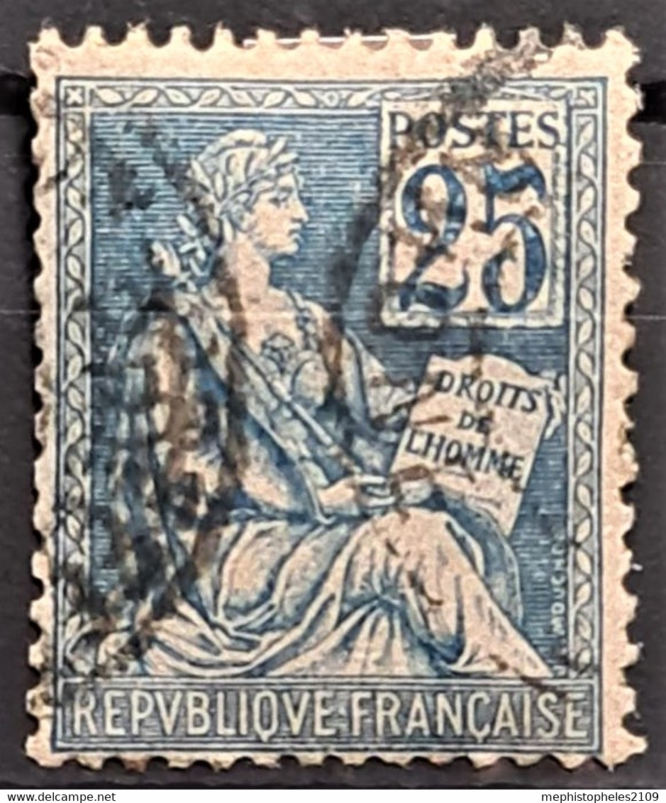 FRANCE 1900/01 - Canceled - YT 114 - 25c - 1900-02 Mouchon