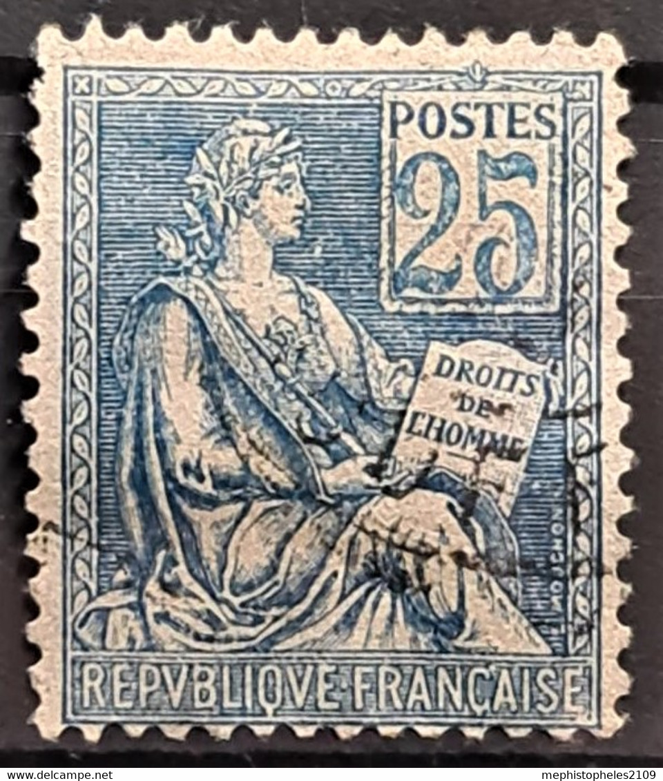 FRANCE 1900/01 - Canceled - YT 114 - 25c - 1900-02 Mouchon