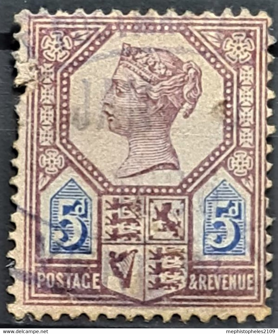 GREAT BRITAIN 1887-92 - Canceled - Sc# 118 - 5d - Oblitérés