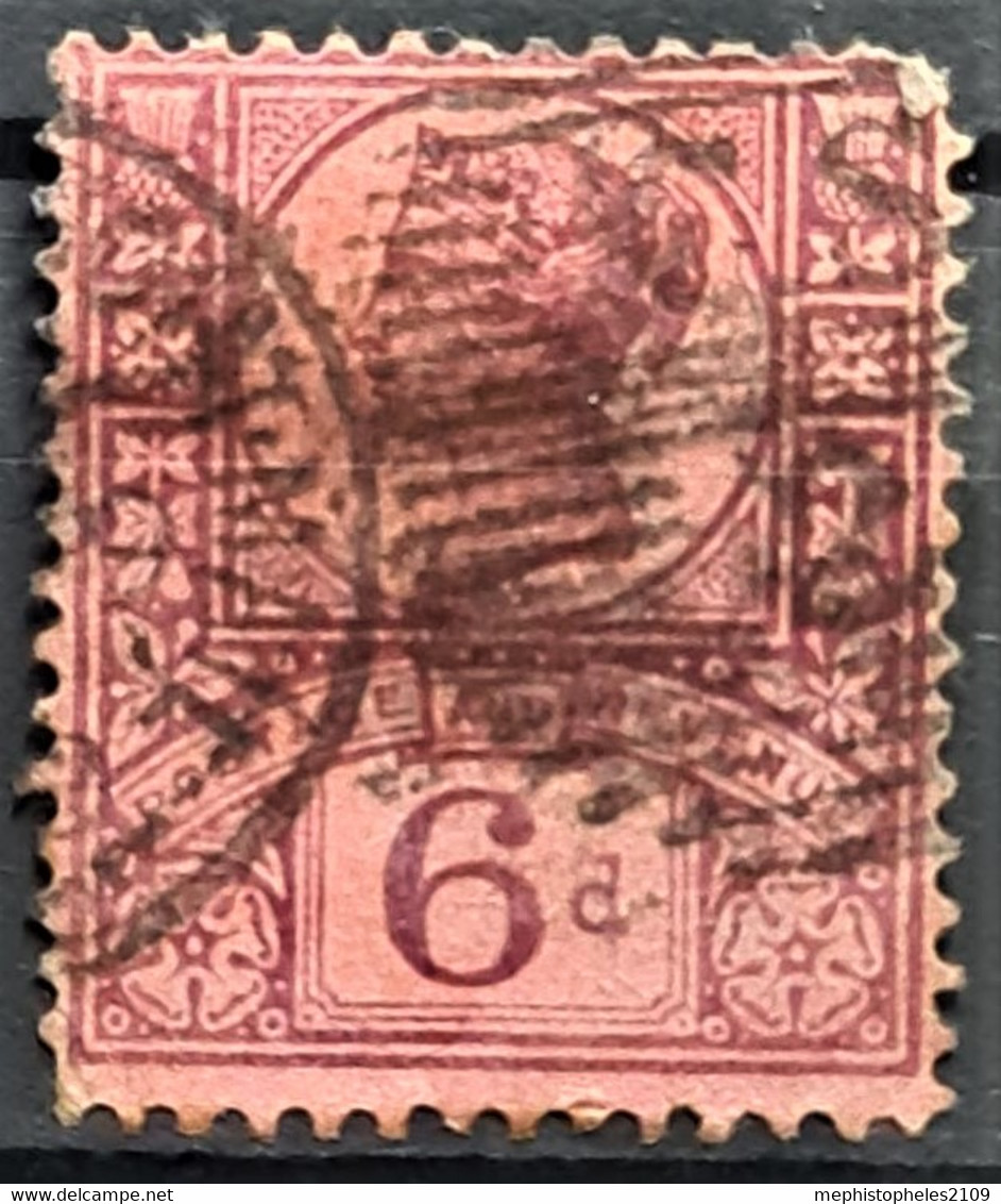 GREAT BRITAIN 1887-92 - Canceled - Sc# 119 - 6d - Gebraucht