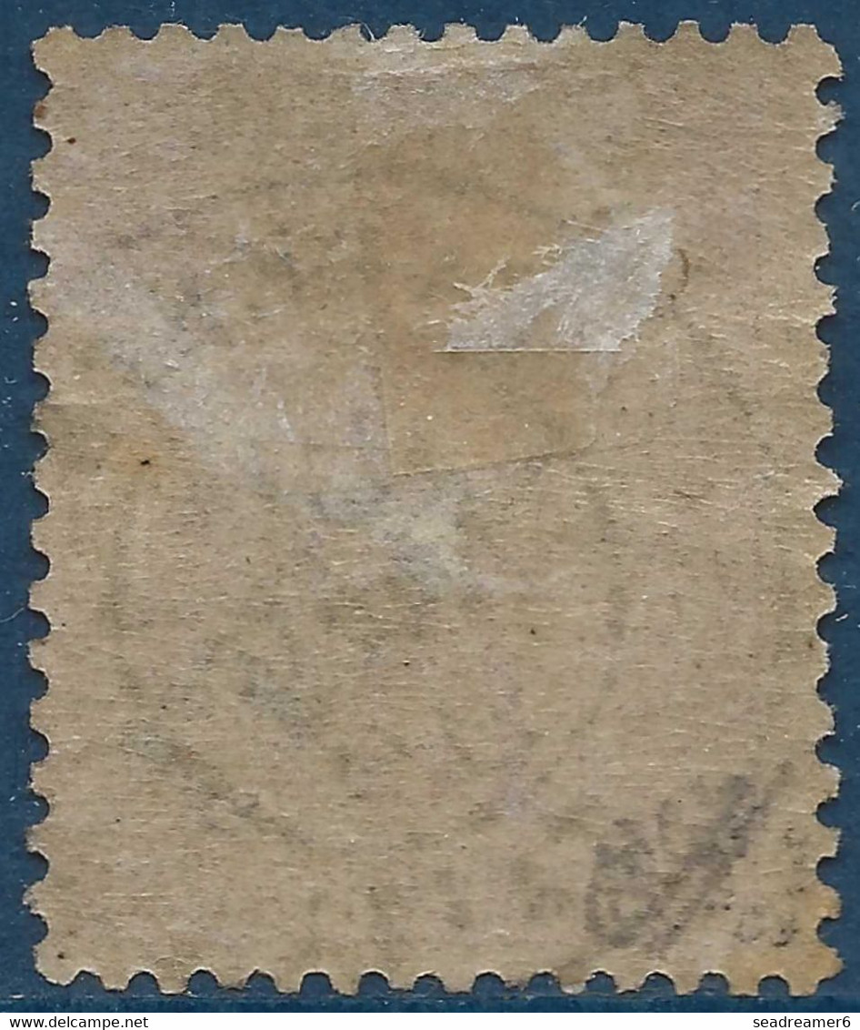 France Colonies TAHITI N°17 75c Rose Oblitéré De Papeete Superbe & Signé Calves - Oblitérés