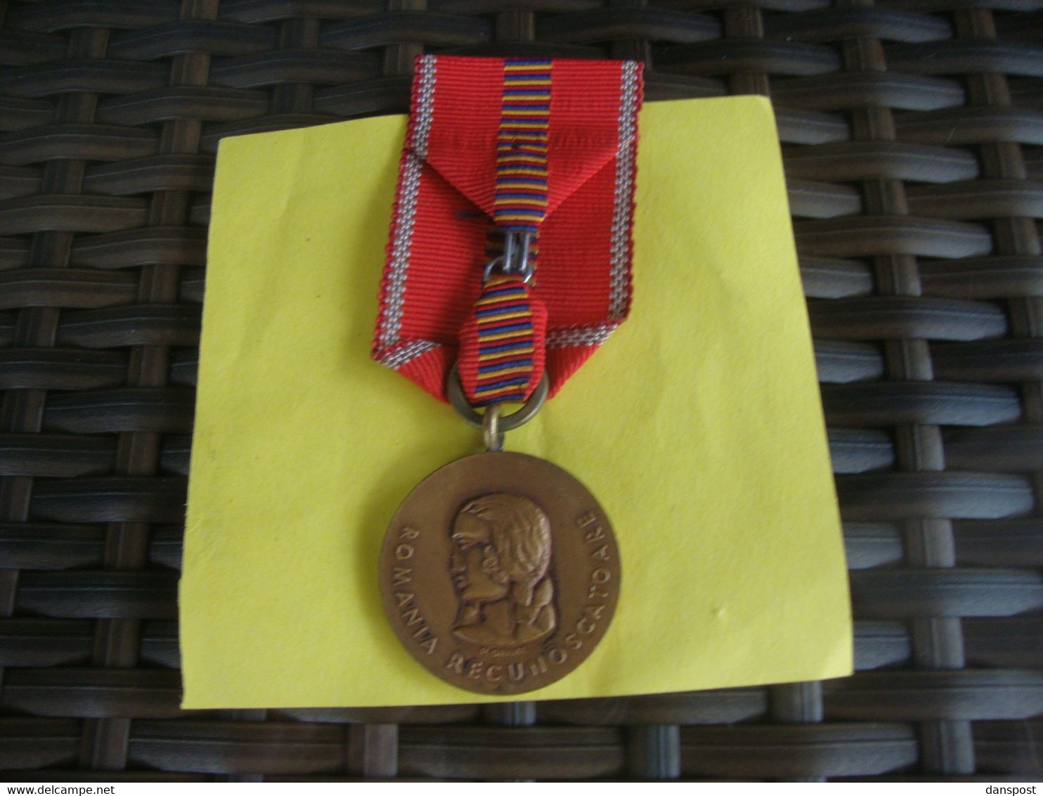 Rumänien Romania Medaille 2.WK 1941 "Romania Recunoscatoare" Am Band Mit Originalverpackung - Other & Unclassified