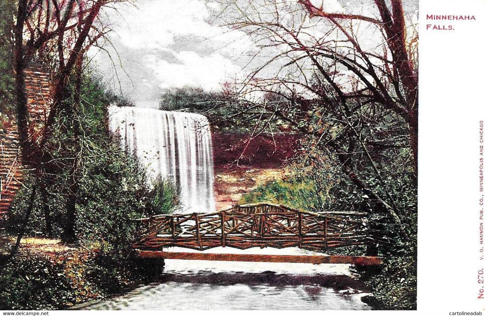 [DC12585] CPA - MINNEHAHA FALLS - PERFECT - Non Viaggiata - Old Postcard - Minneapolis