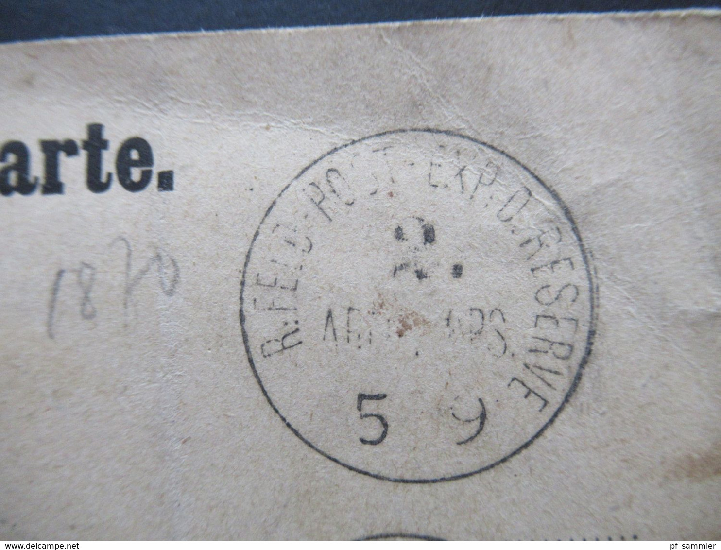 AD Preussen 1870 Deutsch Französischer Krieg Blauer Kastenstempel Absender Schreibt Aus Dem Biwak Bei Briey Nach Pommern - Storia Postale