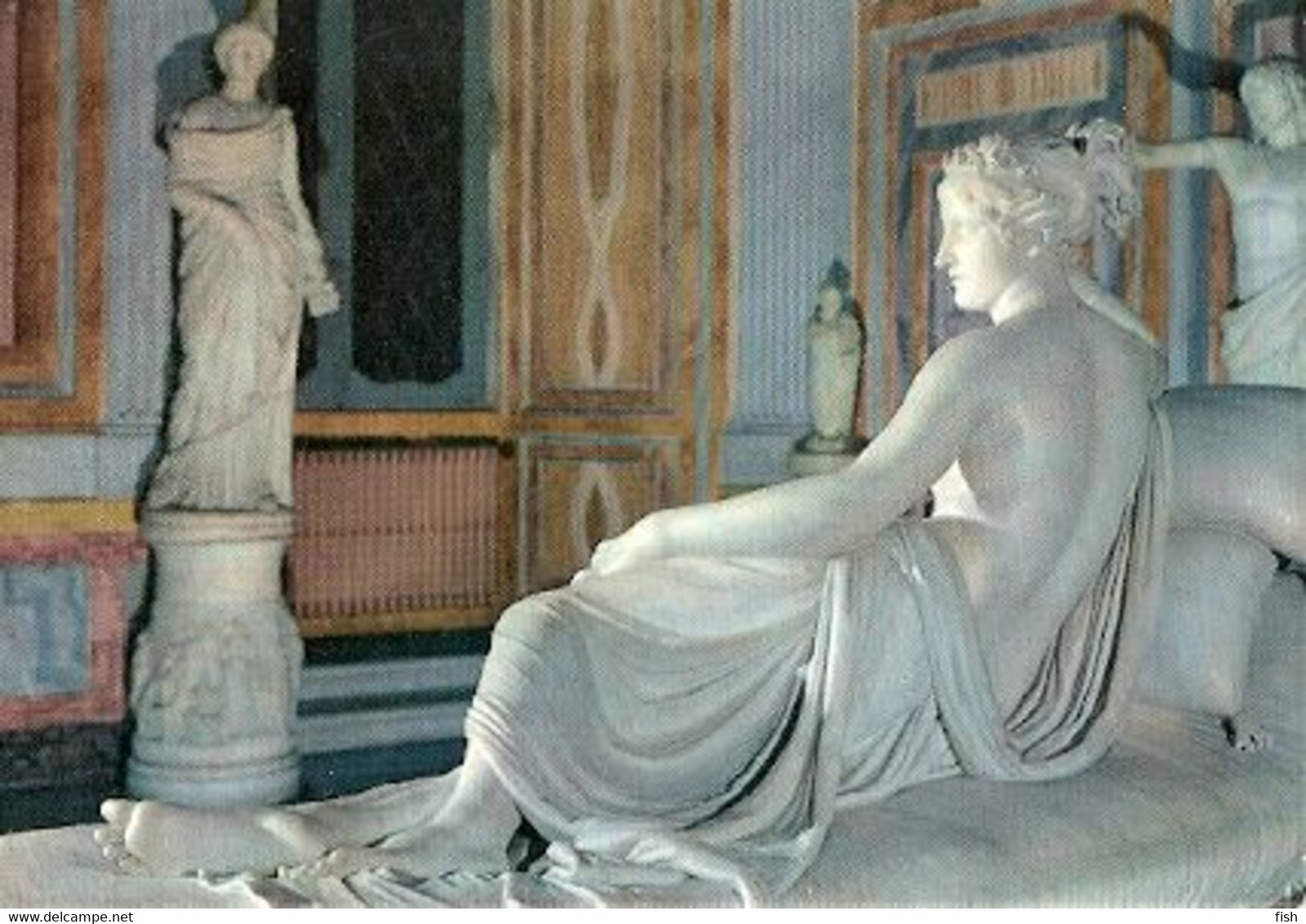 Italy & Circulated, Roma, Galleria Borghese, Canova Antonio - Sala, Paolina Borghese 1967 (73) - Monuments