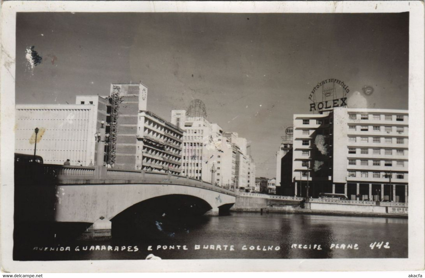 CPA AK Recife Bridge And Street Scene BRAZIL (1085043) - Recife