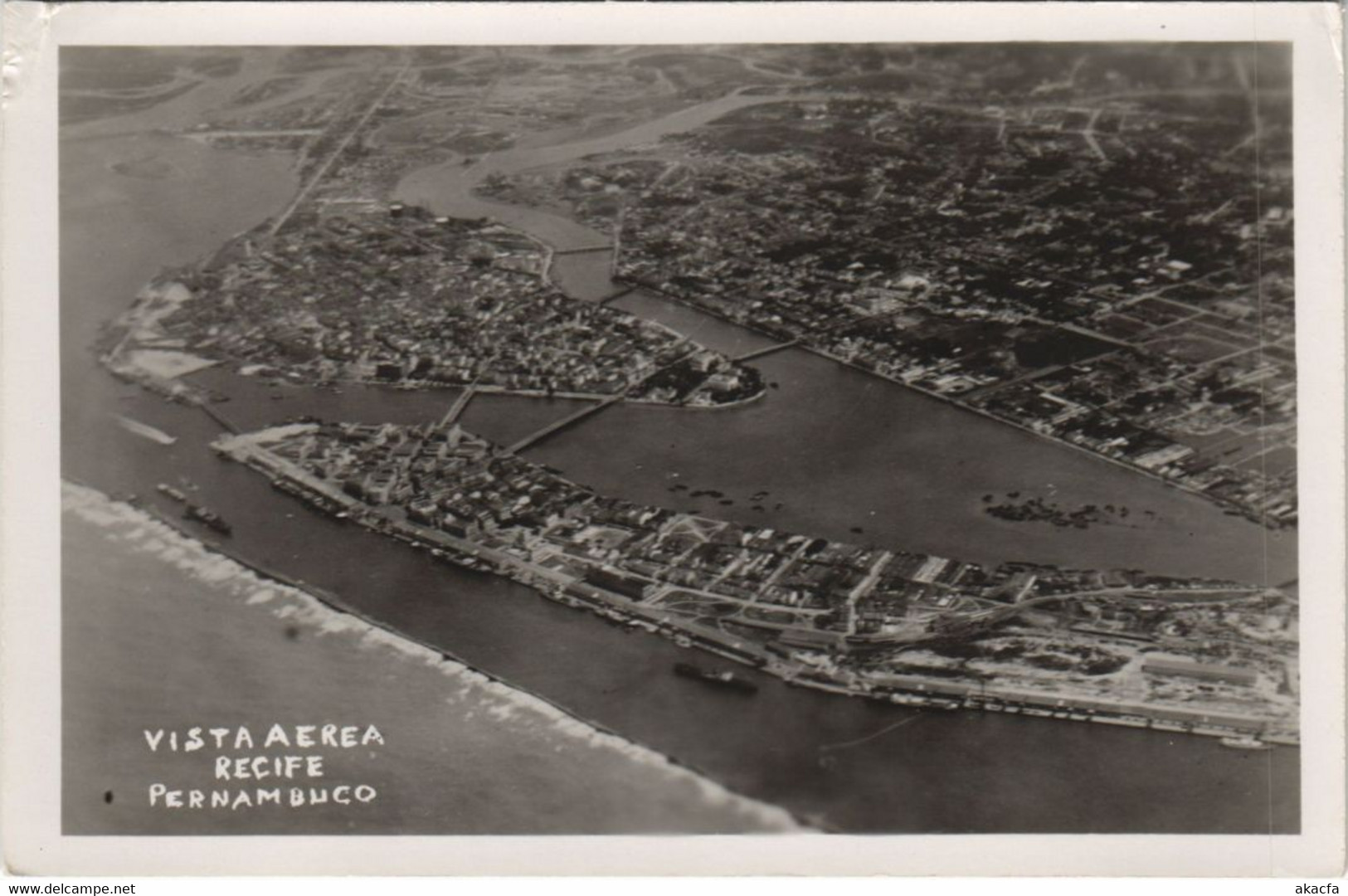 CPA AK Recife Pernambuco - Vista Aerea BRAZIL (1085144) - Recife