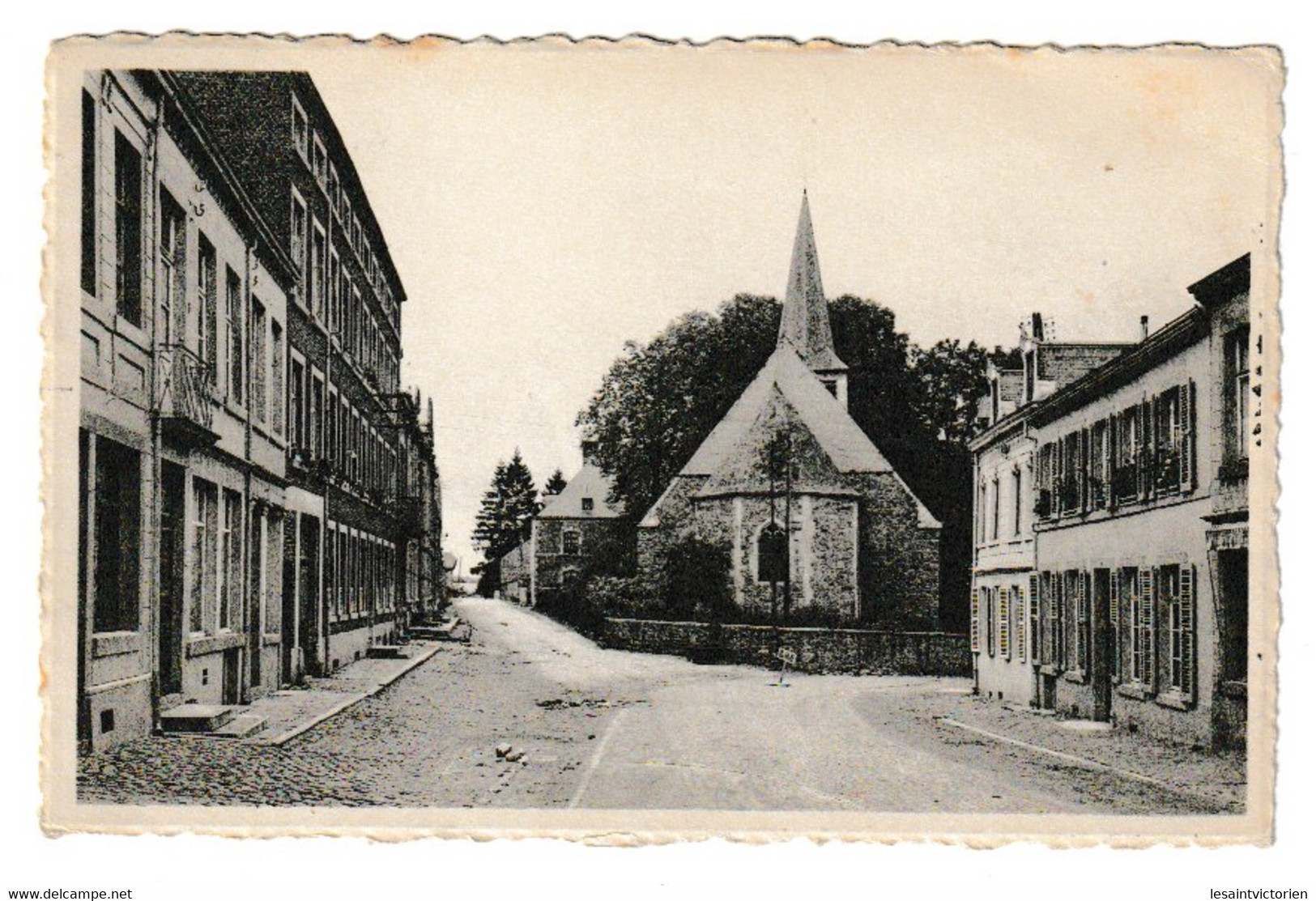 ST HUBERT RUE ST GILLES EGLISE PRESBYTERE - Saint-Hubert