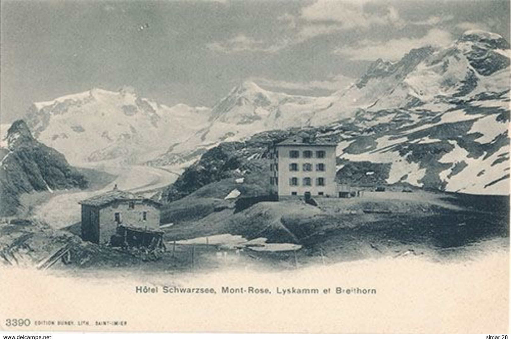 MONT ROSE - N° 3390 - HOTEL SCHWARZSEE - Other & Unclassified