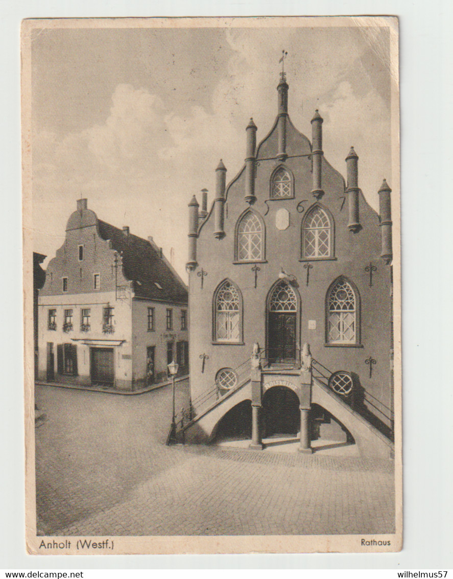 (A479) Anholt (westf.) Rathaus Aus 1932 Nach Niederlande - Borken