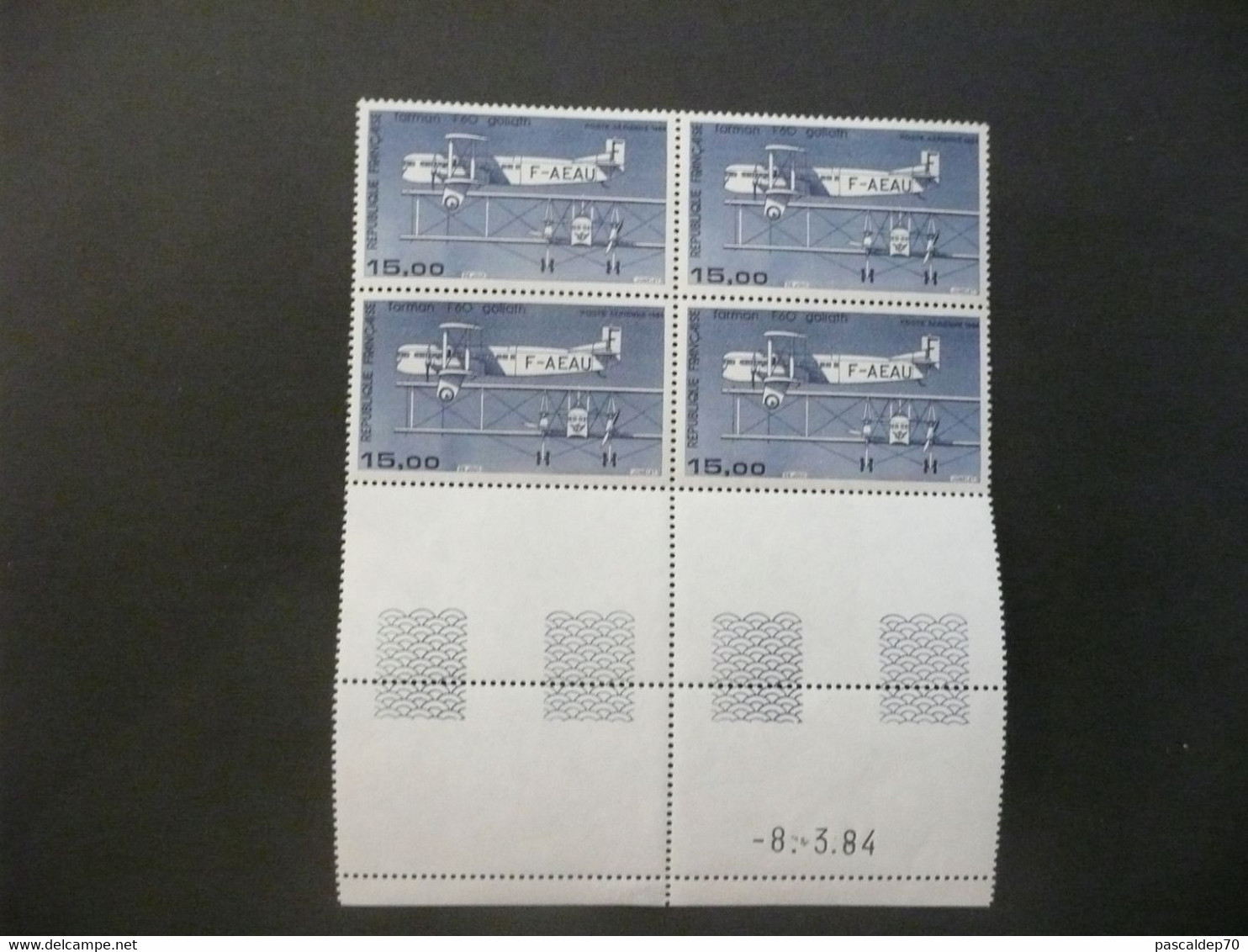 COIN DATE Poste Aérienne N° 57, 8/3/84, Neuf - Airmail