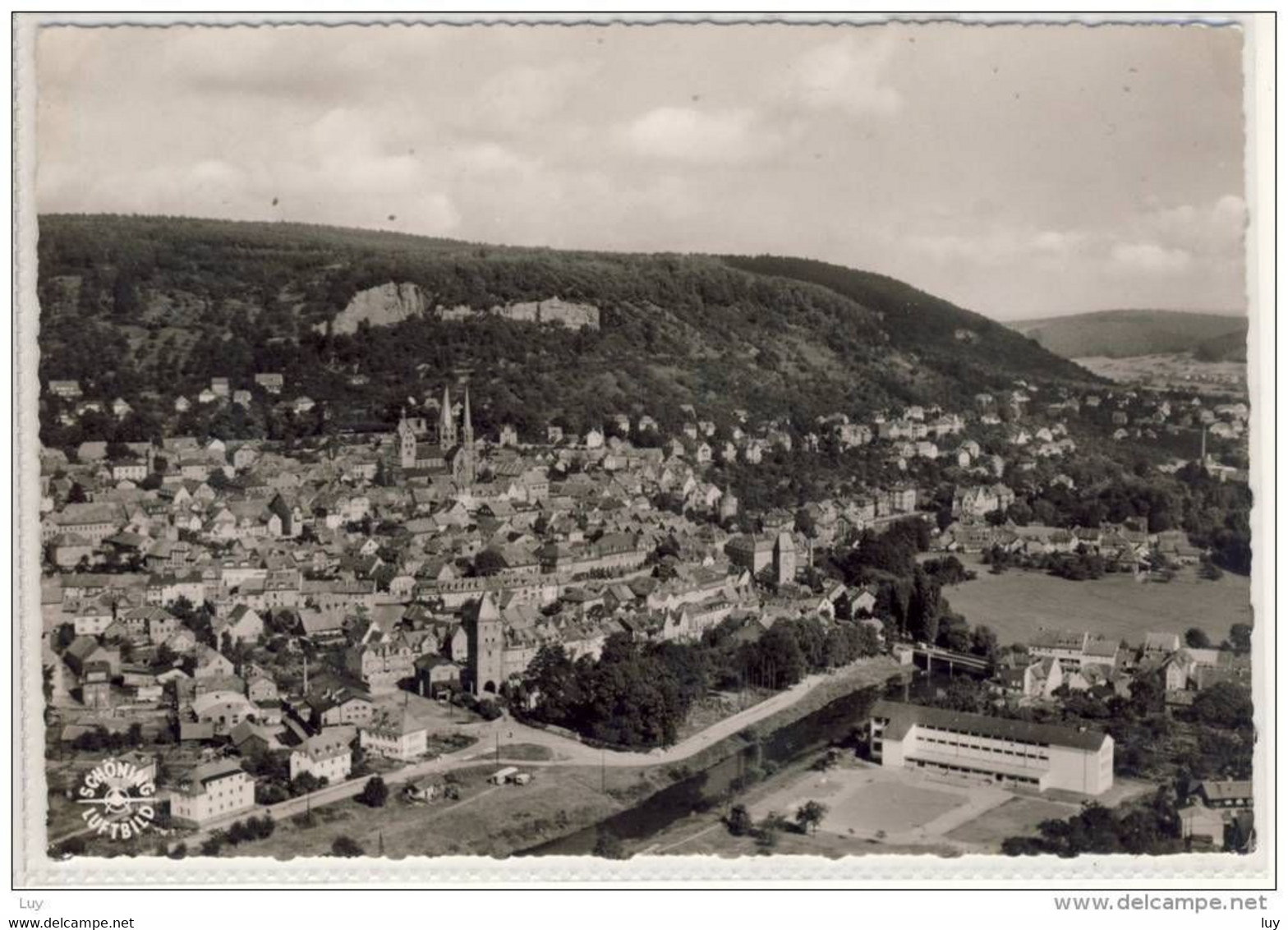 GELNHAUSEN - Panorama , Luftbild , Flugaufnahme - Gelnhausen