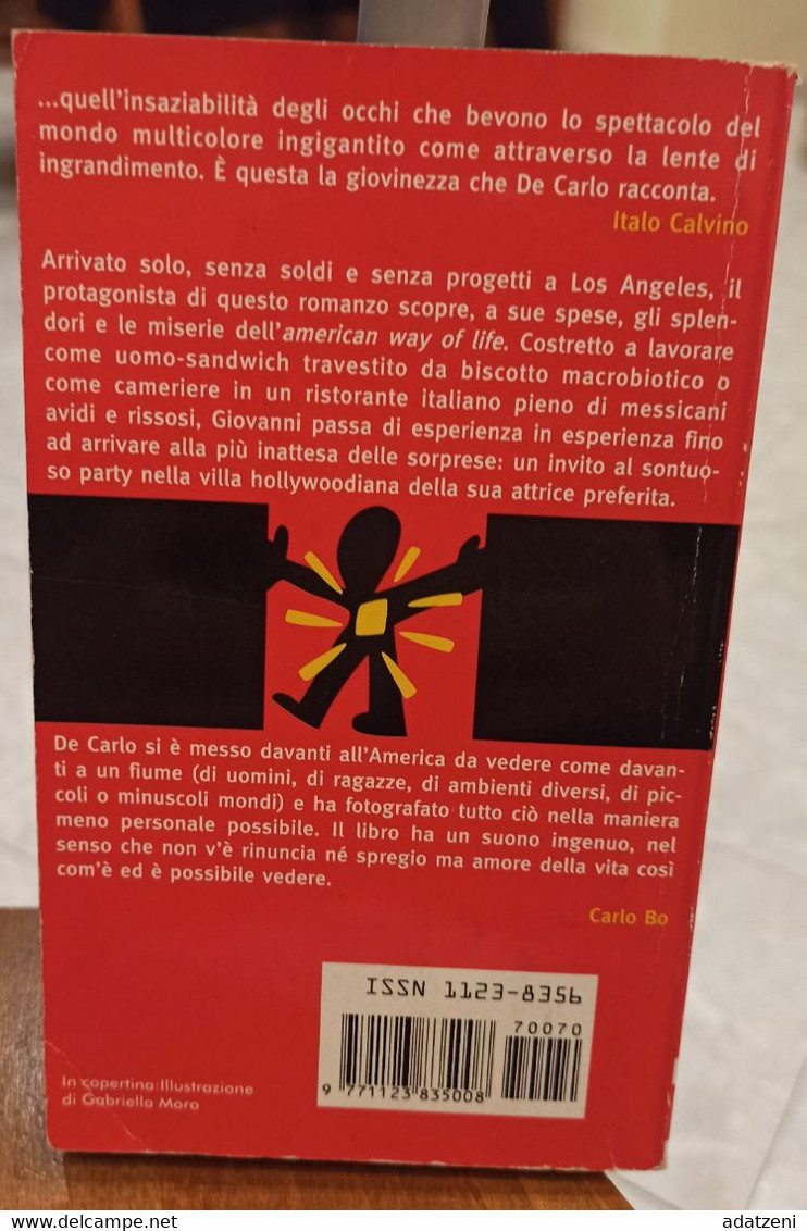 TRENO DI PANNA DI ANDREA DE CARLO PAGINE 253 STAMPA 1997  COPERTINA MORBIDA DIMENSIONI CM 17,5x10,5 CONDIZIONI BUONE - Novelle, Racconti