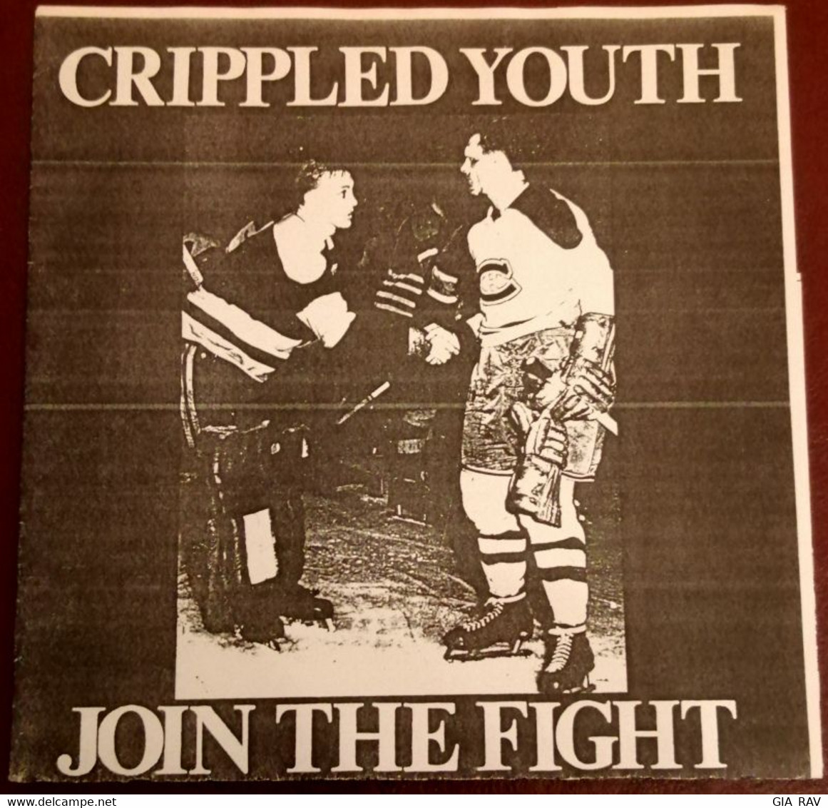 CRIPPLED YOUTH - JOIN THE FIGHT - VINYL 7" (1991) BOOTLEG - NUMBERED #674/800 - Punk