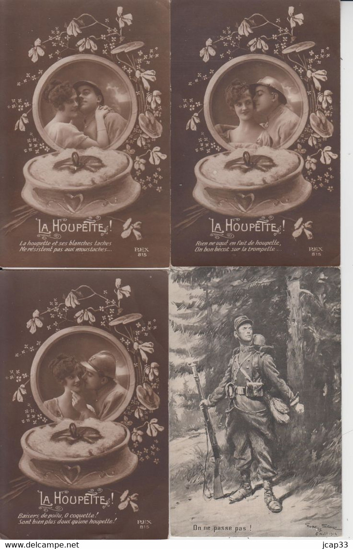 FANTAISIES - MILITARIA - PATRIOTISME - LOT DE 15 CARTES  - - 5 - 99 Cartoline