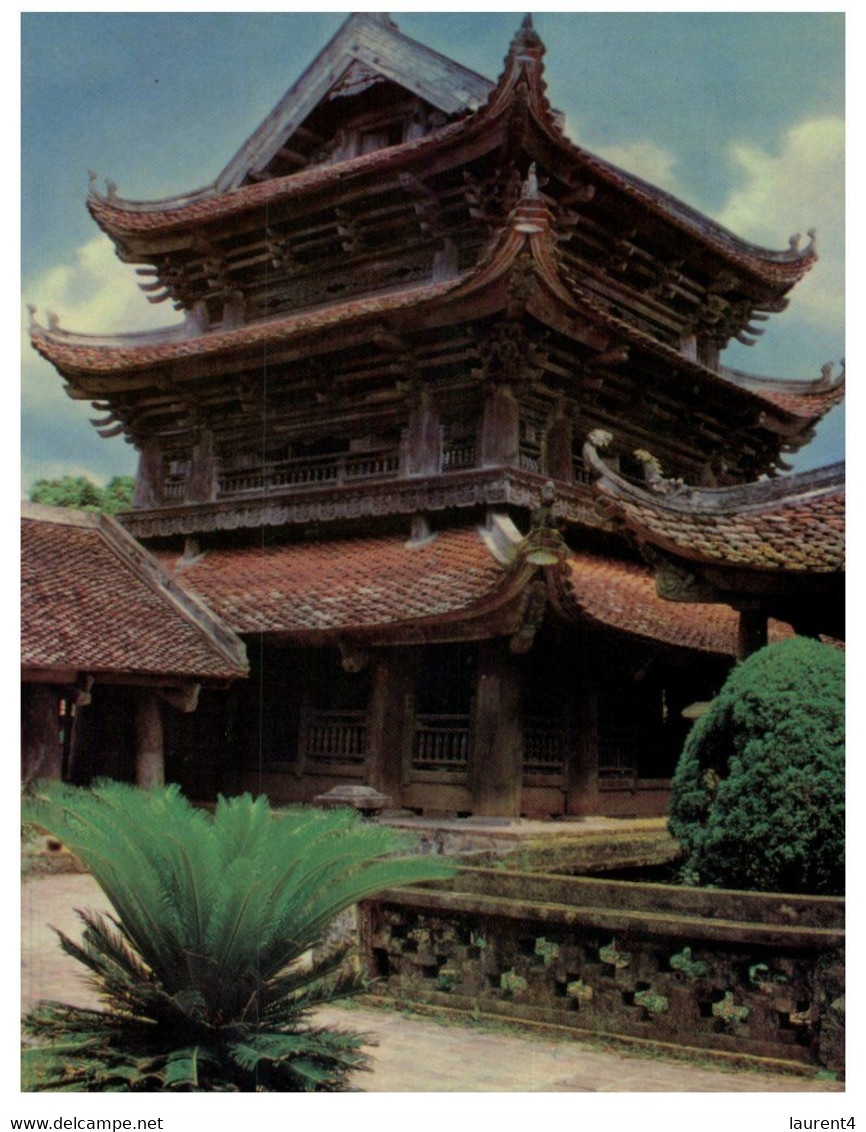 (HH 35) (ep) Vietnam (1 Postcard) The Bell Tower Keo Pagoda - Thai Binh Province - Buddhism