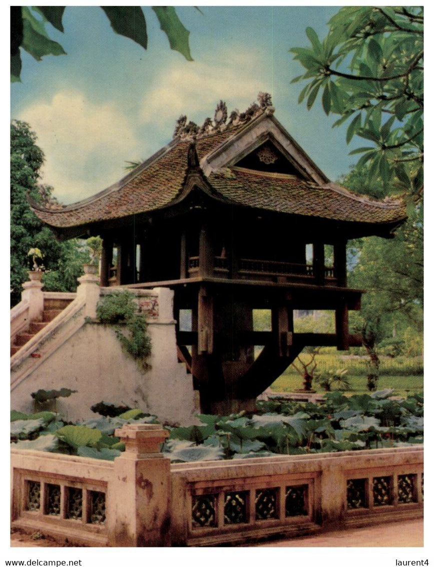 (HH 35) (ep) Vietnam (1 Postcard) Hanoi -  One Pillar Pagoda (XI) - Buddismo