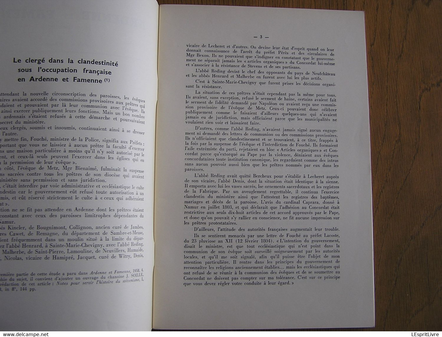 ARDENNE ET FAMENNE N° 1 Année 1959 Régionalisme Archéologie Folklore Clergé Occupation Française Durbuy Borlon Walthina - Belgique