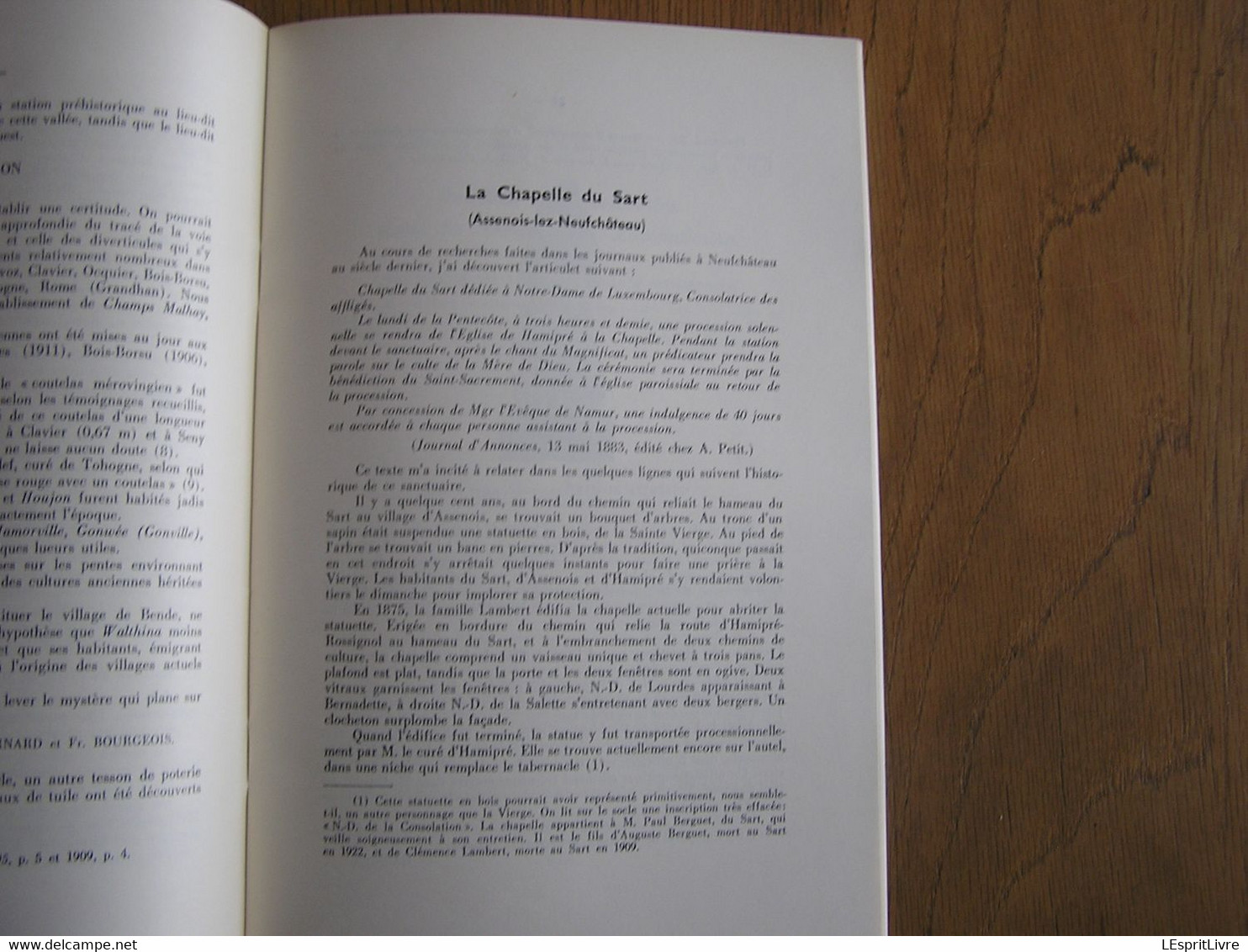 ARDENNE ET FAMENNE N° 1 Année 1959 Régionalisme Archéologie Folklore Clergé Occupation Française Durbuy Borlon Walthina