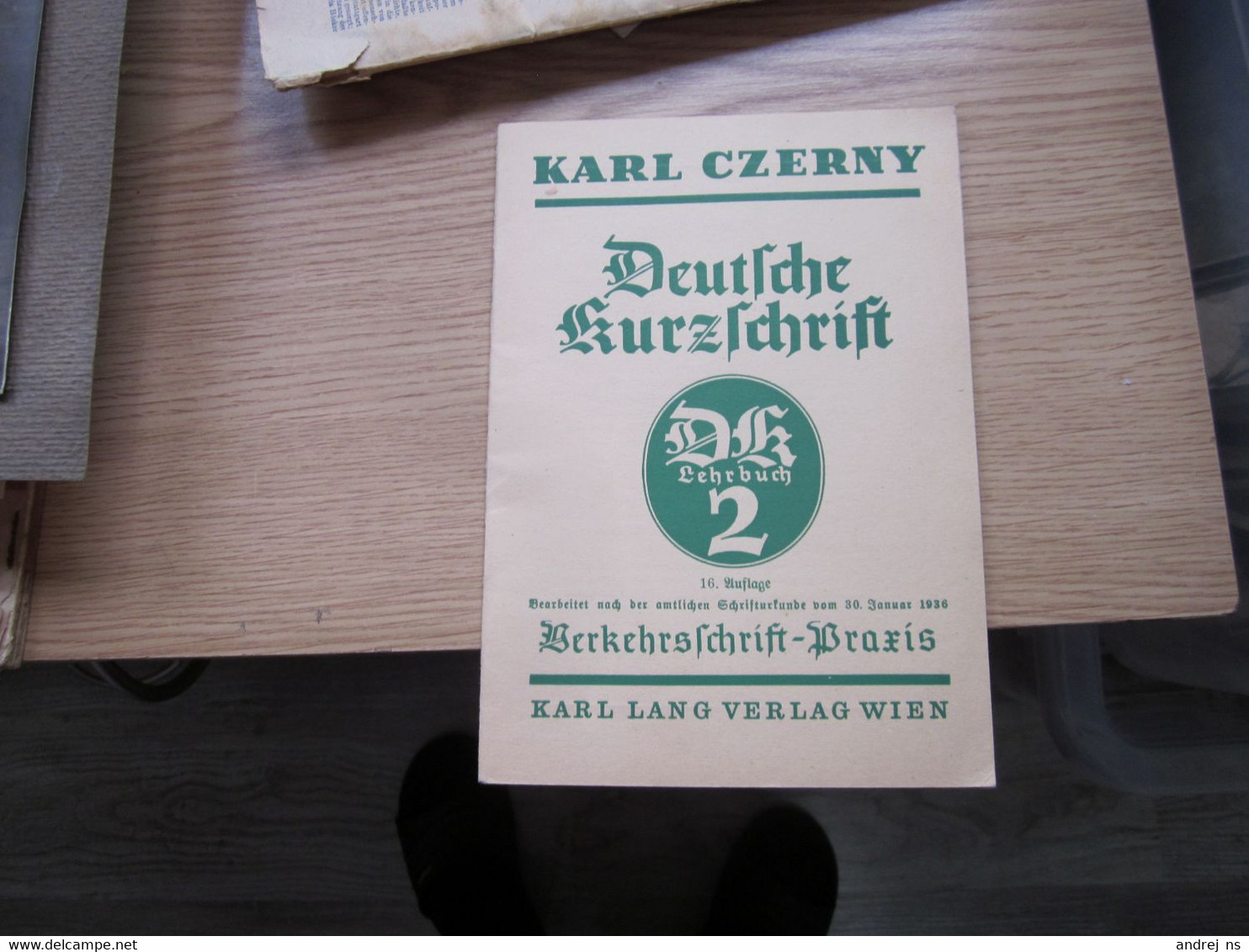 Karl Czerny Deutsche Kurzschrift 32 Pages - Alte Bücher