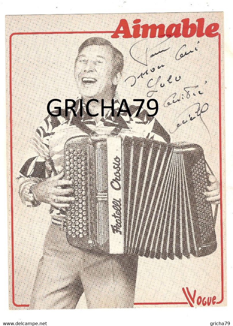 AIMABLE - ACCORDEONISTE - DEDICACE - Autographs