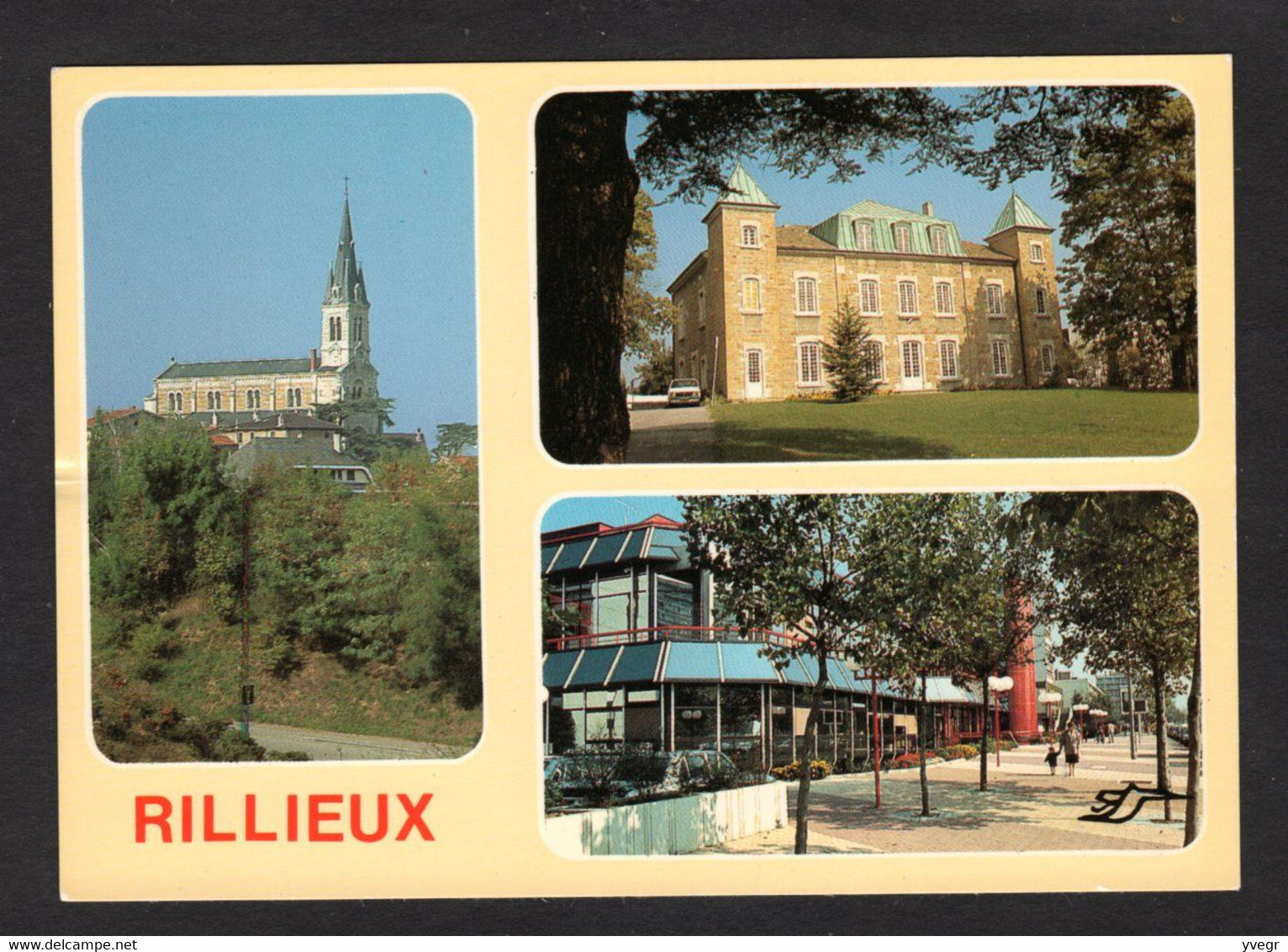 Pas Courant - RILLIEUX (69 Rhône) Multi Vues - L'Eglise, La Mairie, Espace Baudelaire, Centre Culture Et Communication - Rillieux La Pape