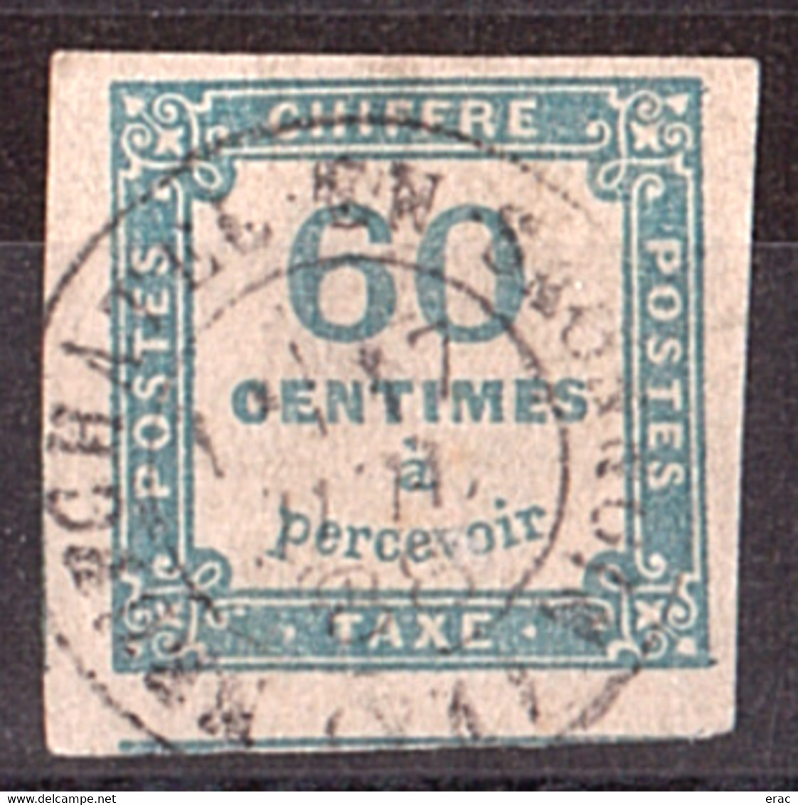 Timbre-Taxe N° 9 Oblitéré Neufchâtel En Saosnois (Sarthe) - 1859-1959 Used