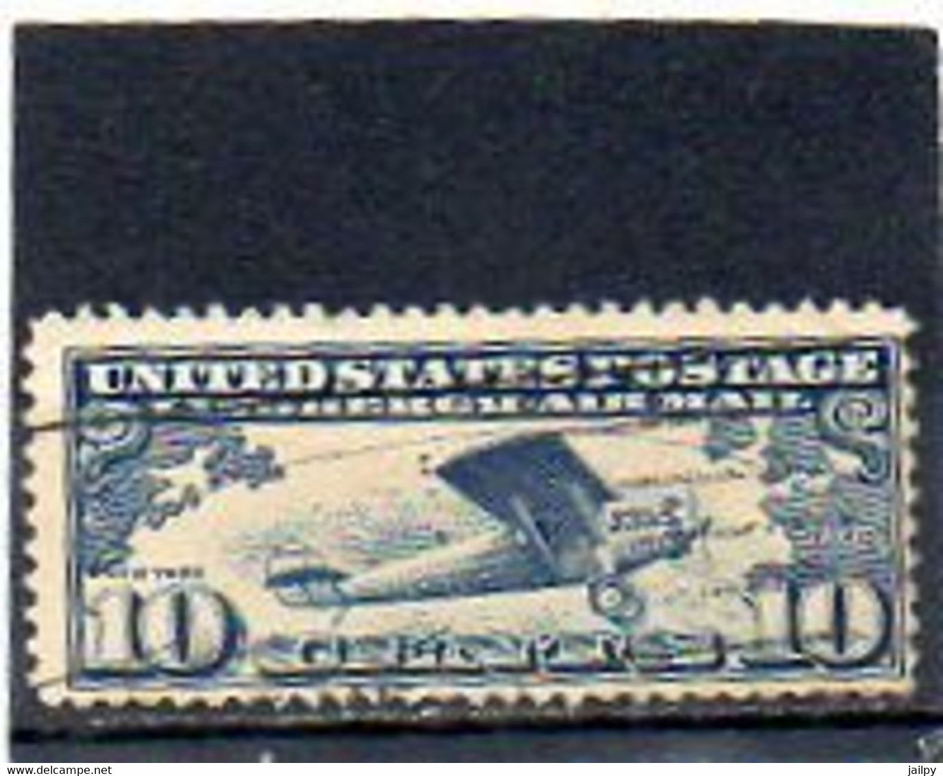 ETATS-UNIS       10 C     1927    Y&T:10   Poste Aérienne    Oblitéré - 1a. 1918-1940 Oblitérés