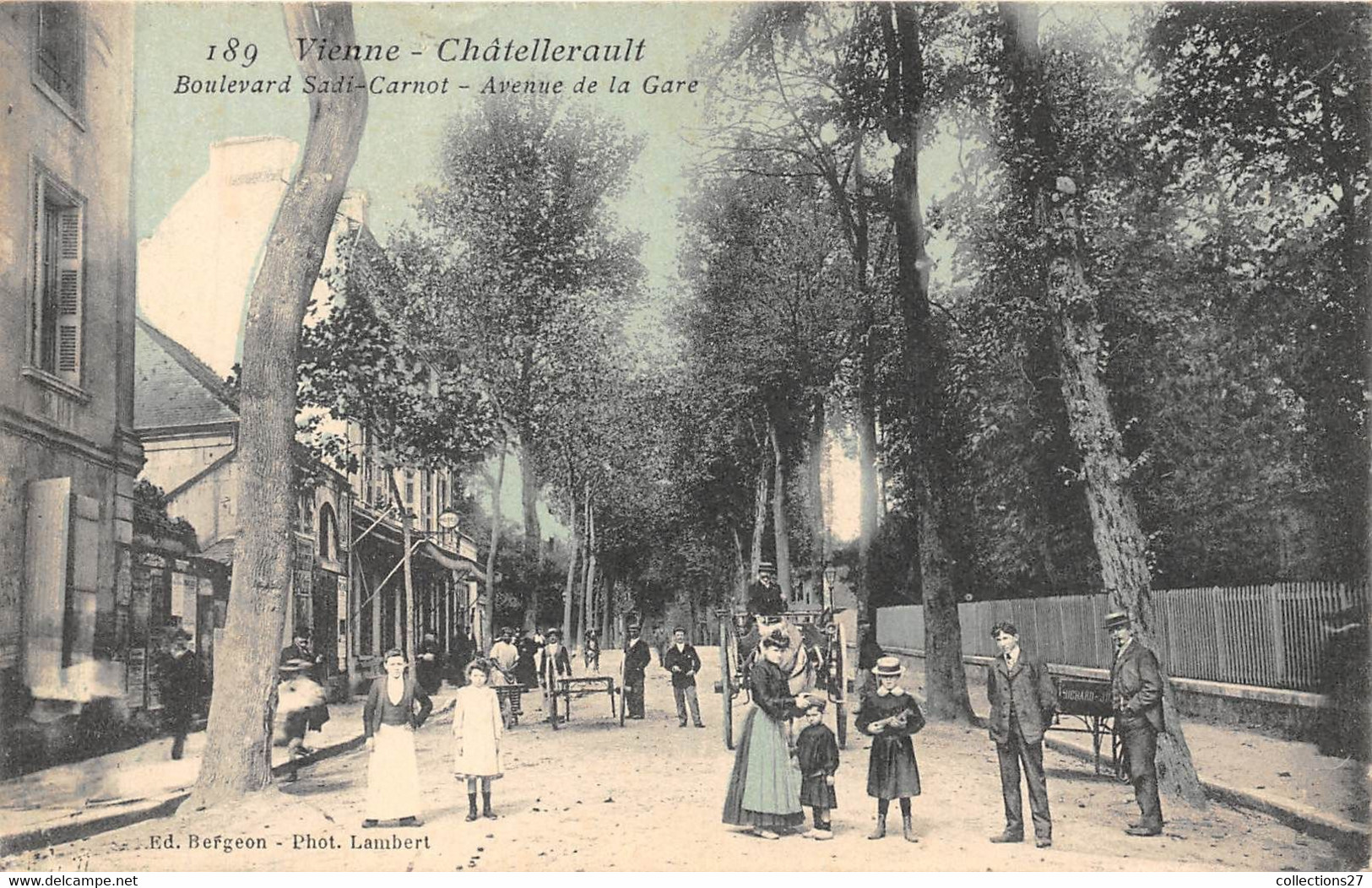 86-CHÂTELLERAULT- BOULEVARD SADI-CARNOT - AVENUE DE LA GARE - Chatellerault