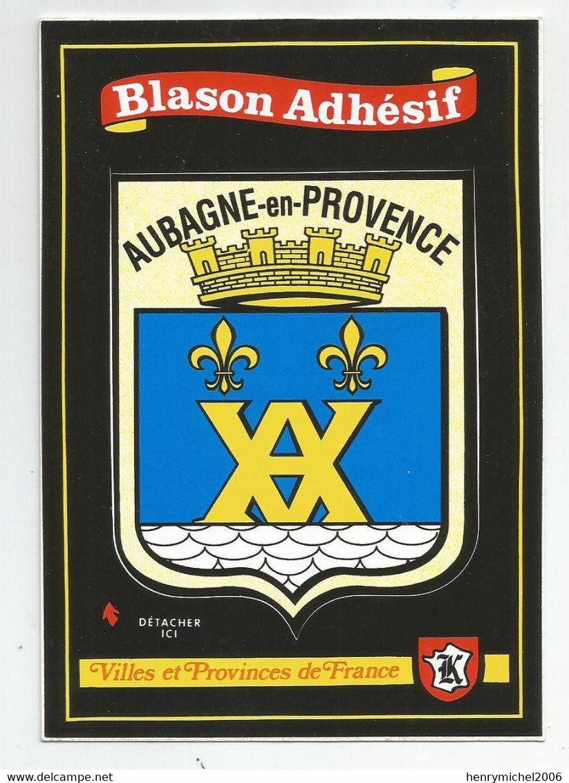 13 Aubagne En Provence Blason Adhésif - Aubagne