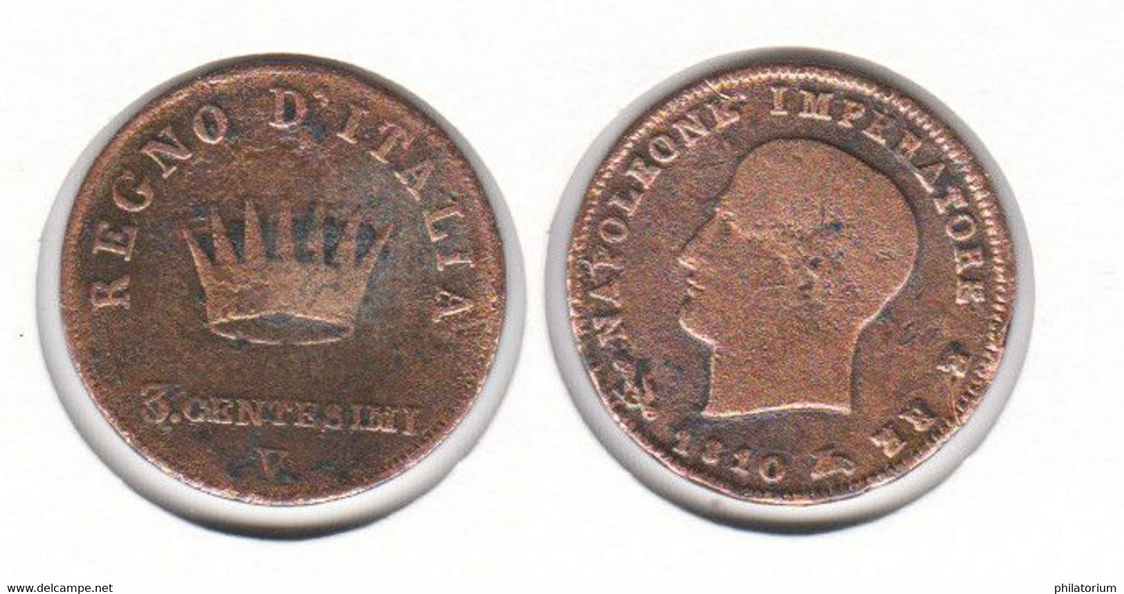 ITALIE  3 Centisimi  1810 V  Regno D' Italia Napoleon Imperator  (Napoléonide) - Otros & Sin Clasificación