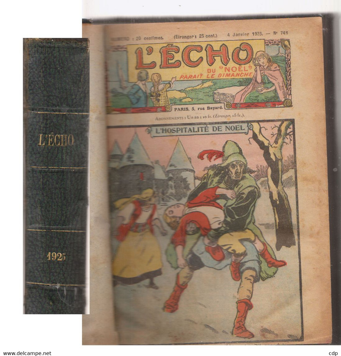 L'écho Du Noel   Reliure 1925 - Bücherpakete