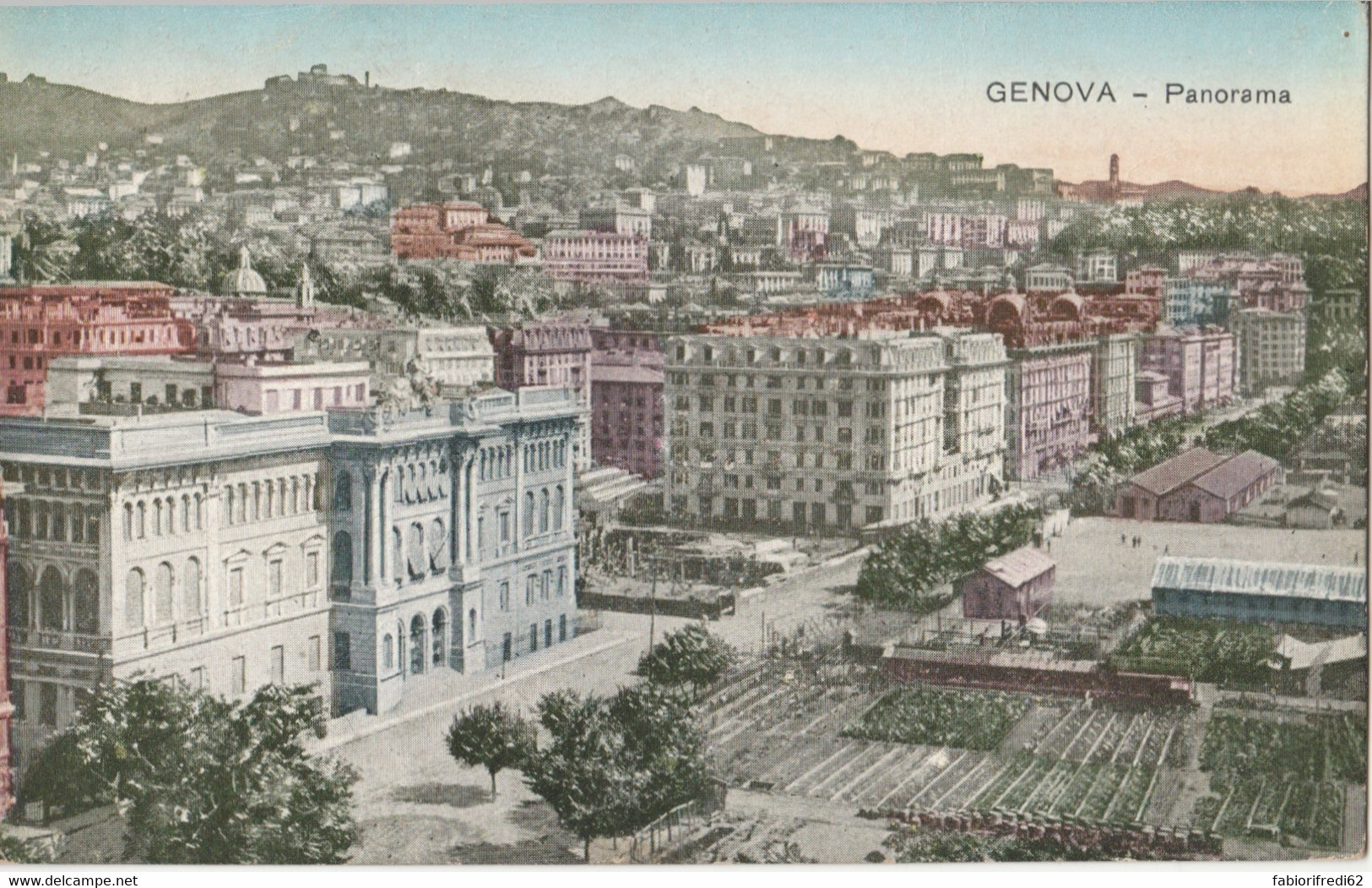 CARTOLINA VIAGGIATA GENOVA PANORAMA (ZK575 - Genova (Genoa)