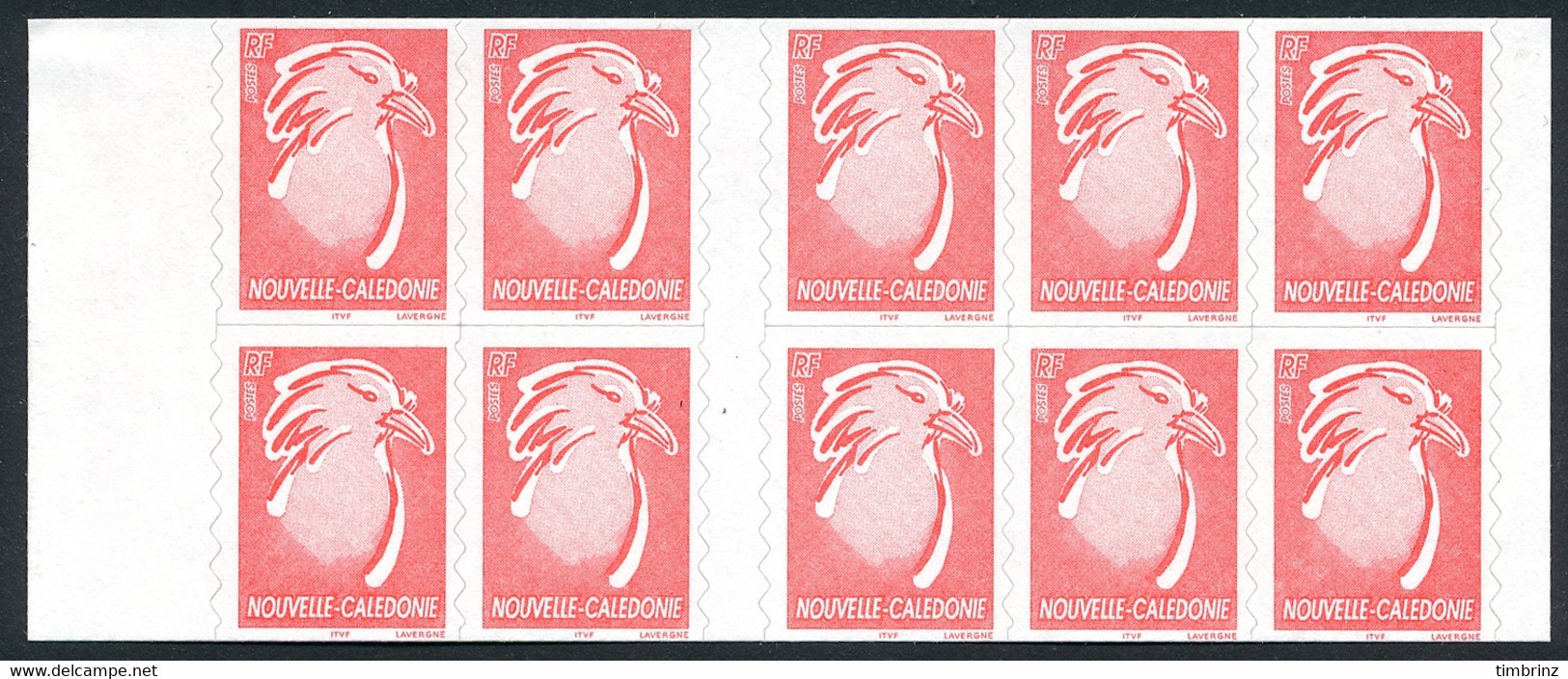 NOUV.-CALEDONIE 2003 - Yv. Carnet C894 **   Faciale= 6,29 EUR - 10 Cagou Val. Perm. Autoadhésifs  ..Réf.NCE25837 - Libretti