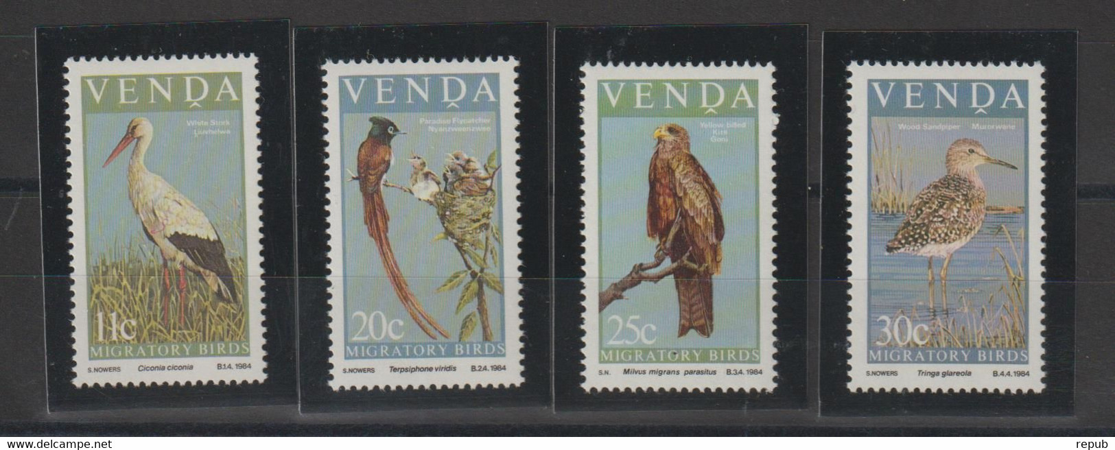 Afrique Du Sud Venda 1984 Oiseaux 91-94 4 Val ** MNH - Venda