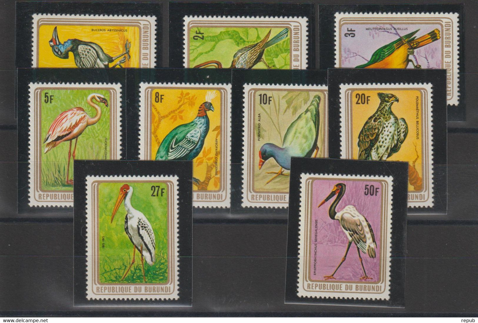 Burundi 1979 Oiseaux 802-810 9 Val ** MNH - Neufs