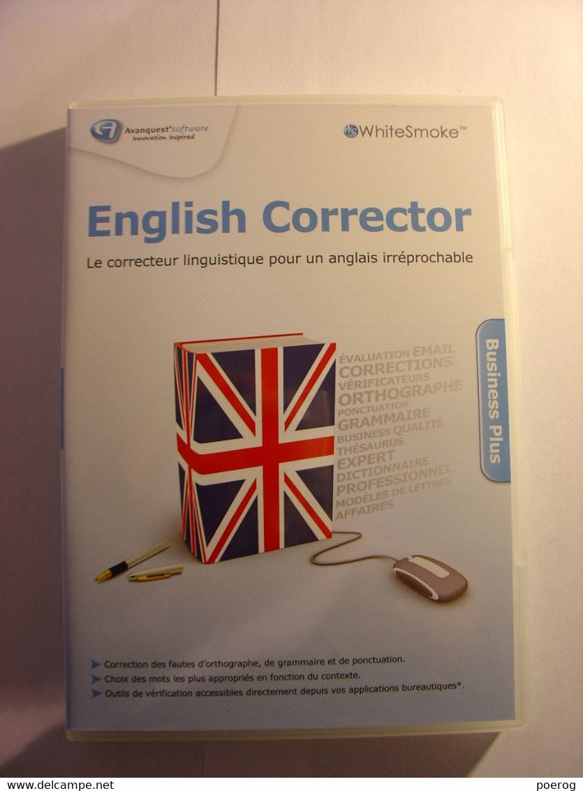 METHODE ANGLAIS - LOGICIEL - ENGLISH CORRECTOR - WHOTESMOKE - CORRETEUR LINGUISTIQUE - BUSINESS PLUS - CD ROM + LIVRET - Audio-Visual