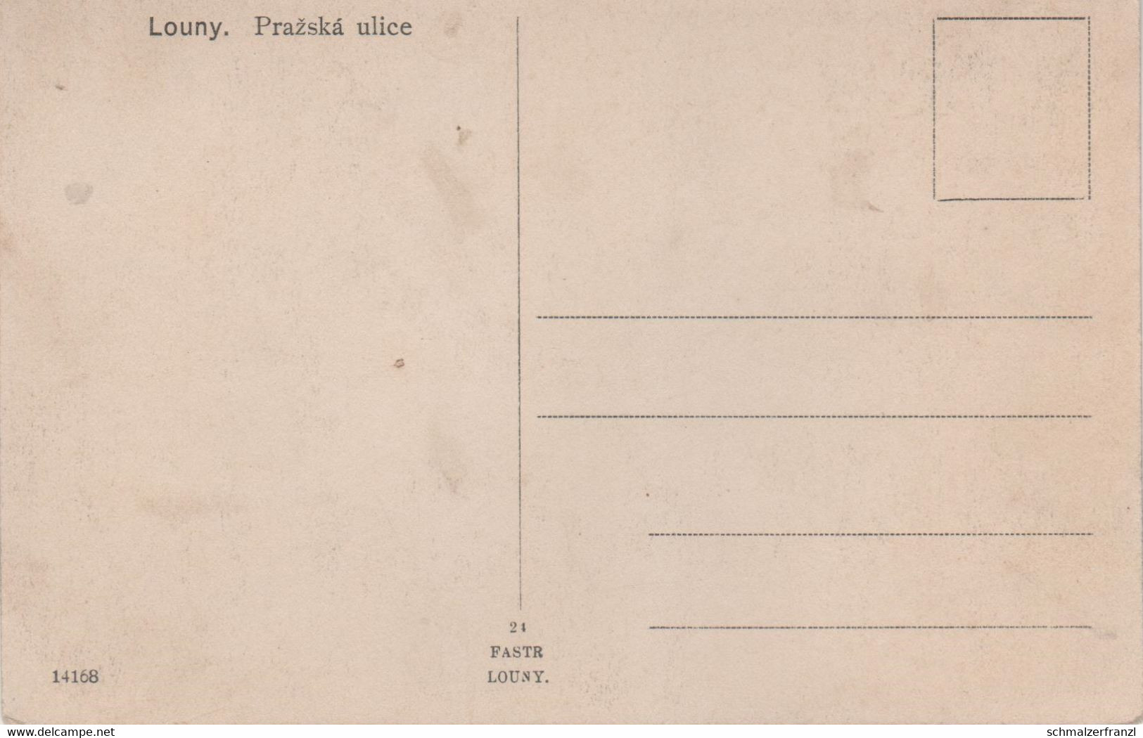 AK Louny Laun Prazska Ulice Prager Straße A Tscherntschitz Cerncice Zittolieb Citoliby Leneschitz Lenesice Dobromieritz - Czech Republic