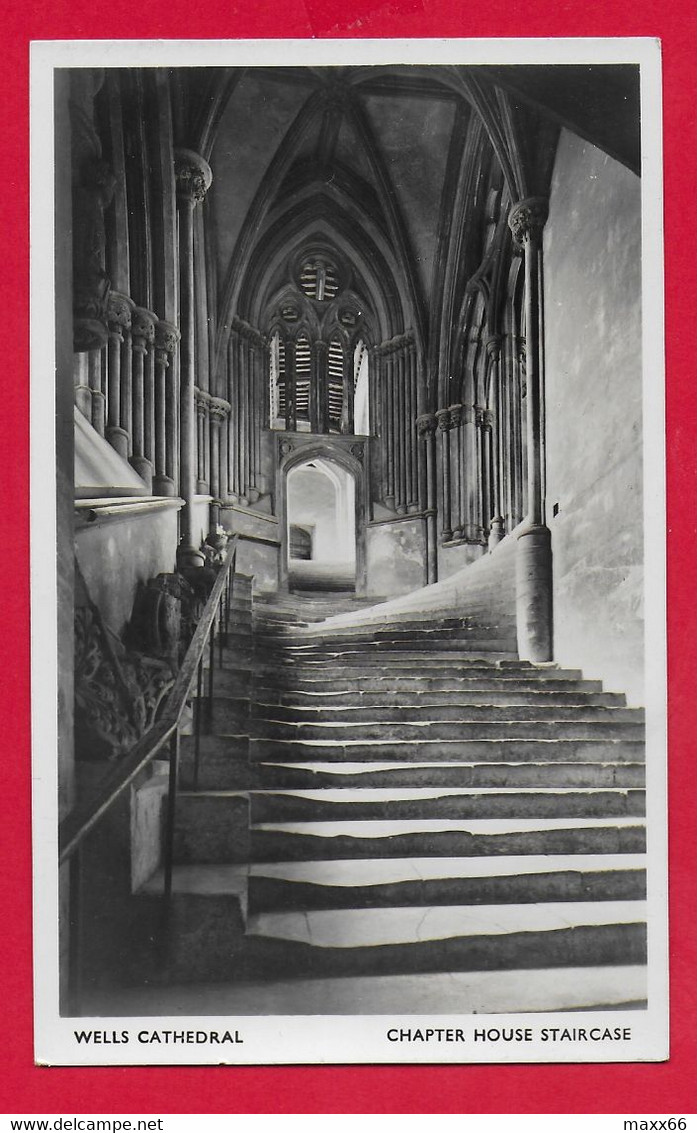 CARTOLINA NV REGNO UNITO - WELLS Cathedral - Chapter House Staircase - 9 X 14 - Wells