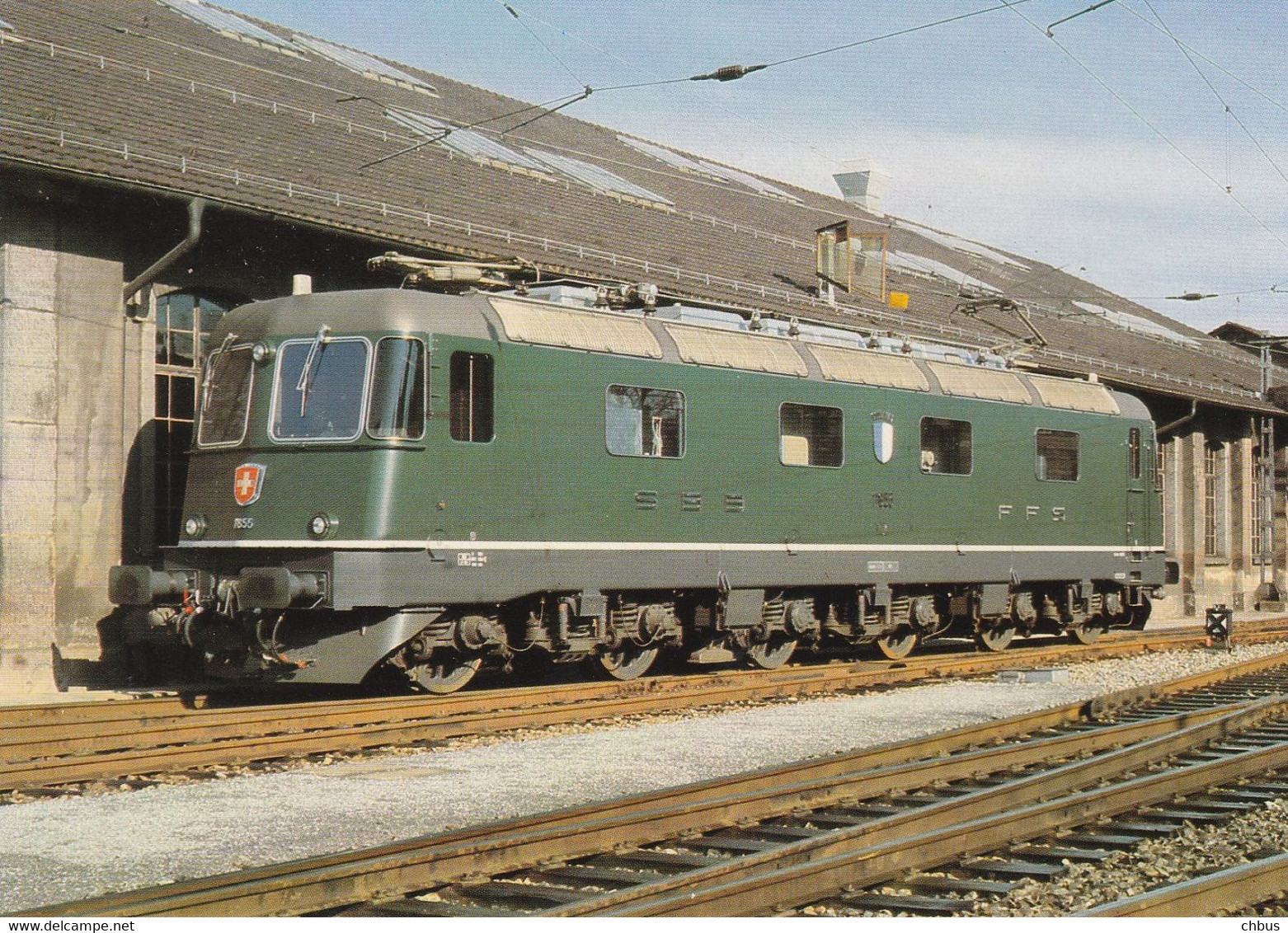 Schweizerische Bundesbahnen Elektrische Lokomotive Re6/6 11655 'Cossonay'; Bahn, Train, Chemin De Fer - Cossonay