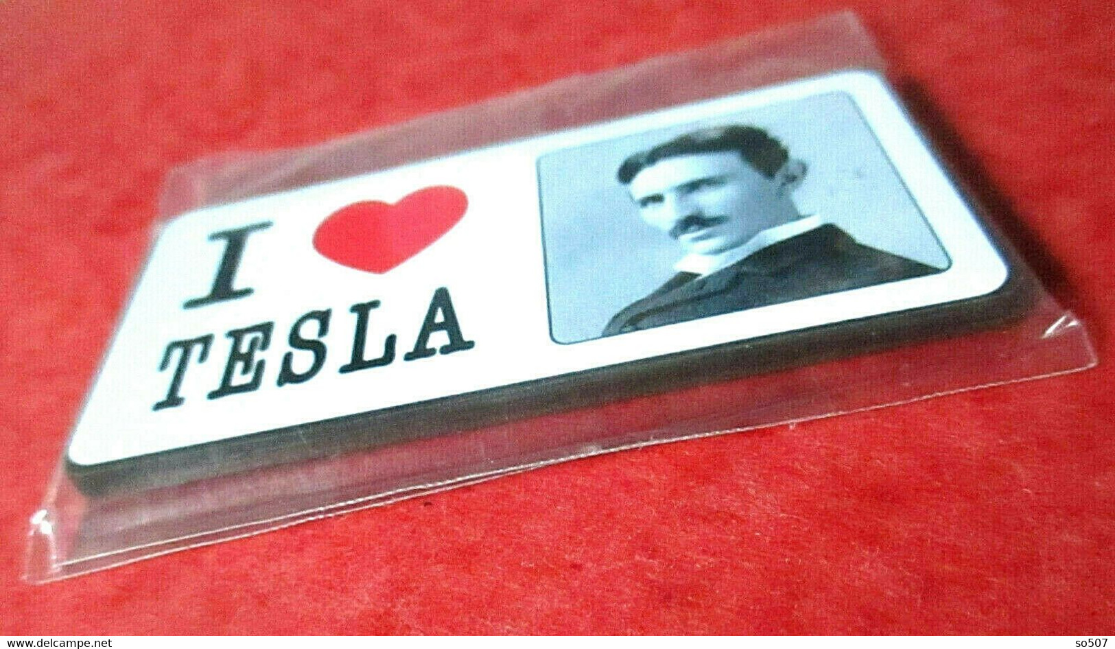 Magnet - I Love Tesla Magnet - NIKOLA TESLA Great Scientist,Visionaries,Inventor,Electrical Engineer,Mechanical Engineer - Personen