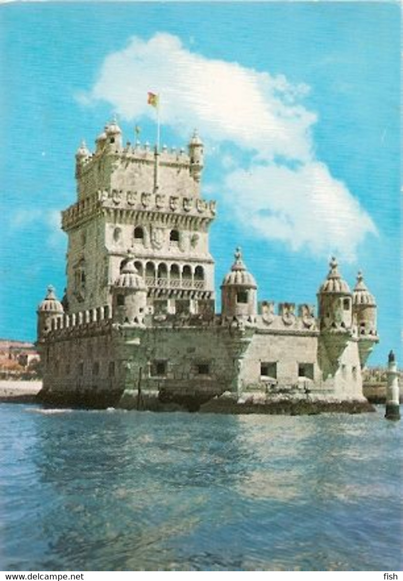 Portugal & Circulated, Belém Tower , Say No To Fire, Portuguese Firefighters, Tomar 1980 (7) - Monuments