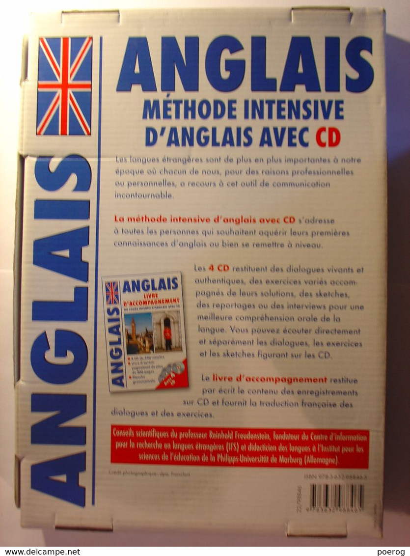 METHODE ANGLAIS - METHODE INTENSIVE D'ANGLAIS AVEC CD - 4 CD + LIVRET - COMPLET TBE - Audio-video