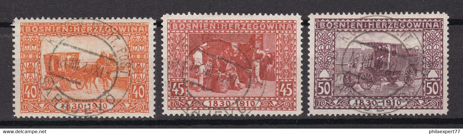 Österreich - Bosnien - 1910 - Michel Nr. 55/57 - Gestempelt - Gebruikt