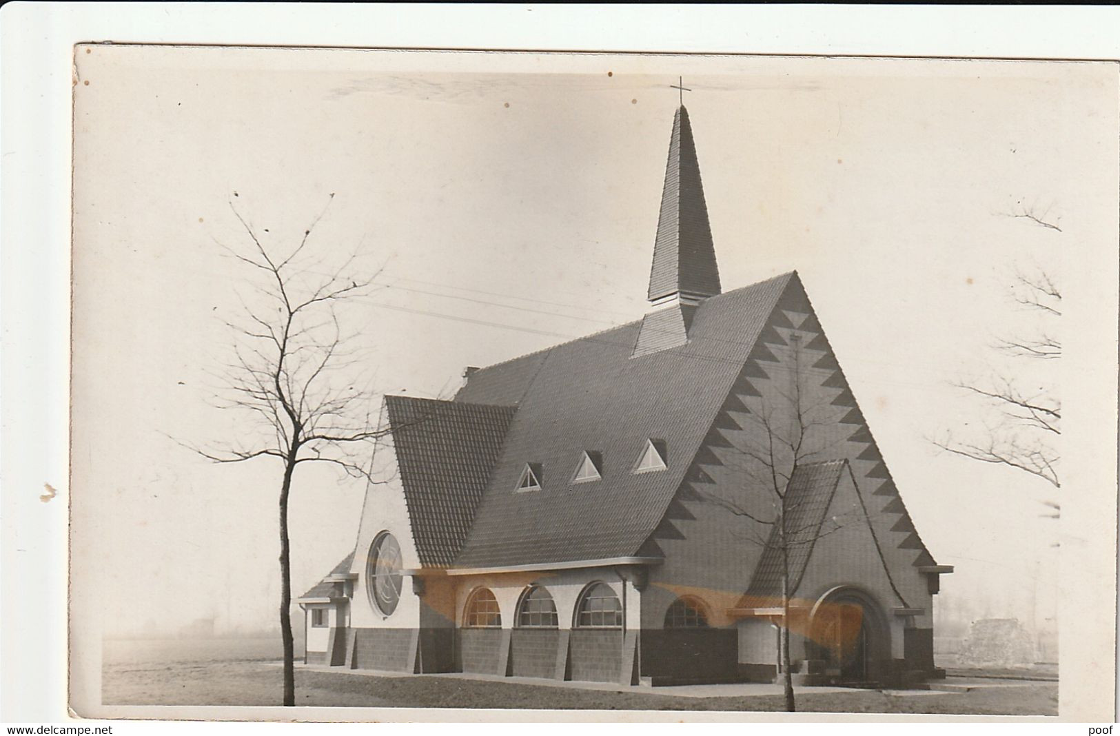 Zonhoven : St. Jozefskerk , Halvenweg. / Steunpenning Een Fr. - Zonhoven