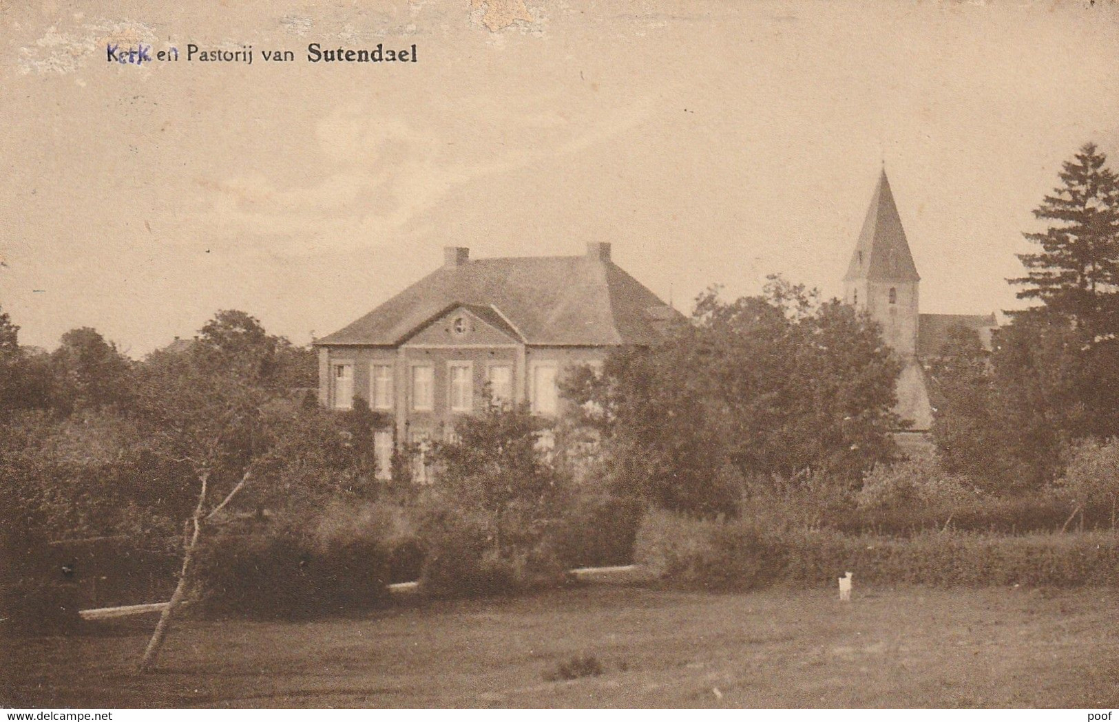 Sutendael ( Zutendaal ) : Kerk En Pastorij 1942 - Zutendaal