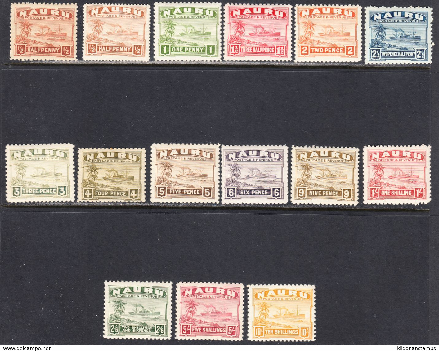 Nauru 1924-47 Mint Mounted, See Notes, Sc# ,SG 26-39, Yt 15-28 - Nauru