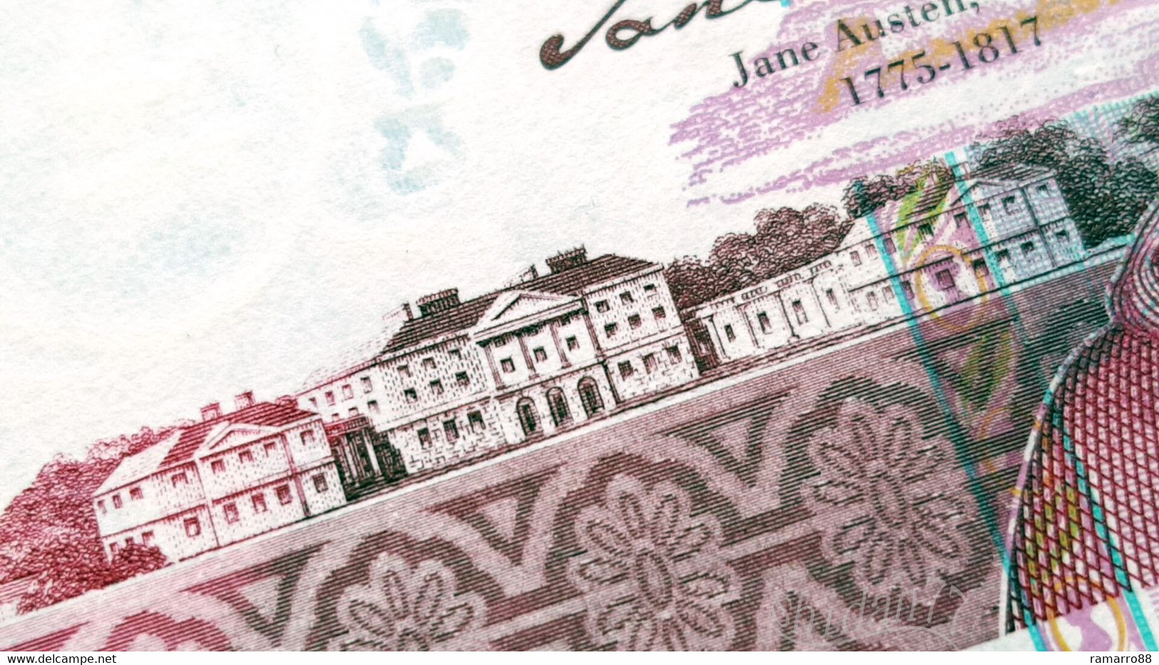 De La Rue / Sicpa - Jane Austen 100 SICPATALK - Intaglio Specimen Test Note Unc