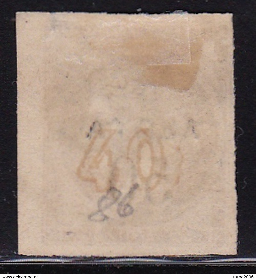 GREECE 1900 Overprints On Large Hermes Head SMALL SPACE 1½ Mm Marginal 50 L  / 40 L Grey Flesh Narrow "0" Vl. 147 A - Usati